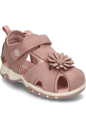 Color Kids Baby Sandals W. Velcro Strap Shoes Summer Shoes Sandals Pink