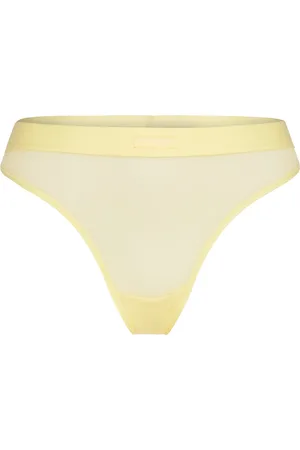 Organic Basics Mesh Thong Stringit Alusvaatteet Yellow