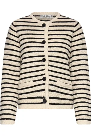 Pulz jeans Pzalicia Cardigan Jacket Tops Knitwear Cardigans Cream