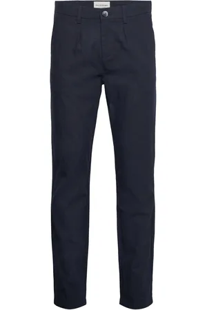 Bruun & Stengade Bs Ikaros Slim Fit Chinos Bottoms Trousers Chinos Navy
