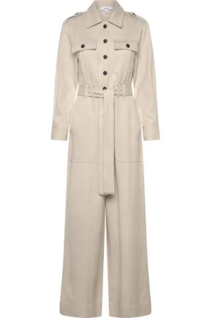 Reiss Anais Bottoms Jumpsuits Beige