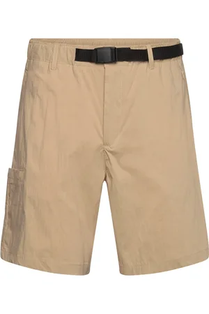 Anerkjendt Akjan Tec Grosgrain Belt Shorts Bottoms Shorts Casual Beige