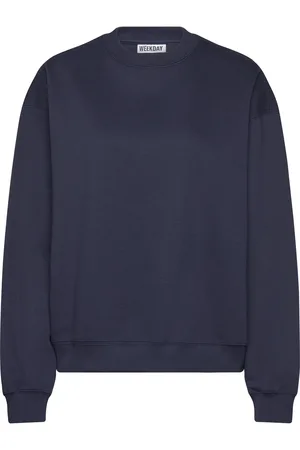 Weekday Essence Standard Sweatshirt Tops Sweat-shirts & Hoodies Sweat-shirts Navy