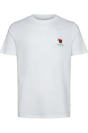 Lindbergh Cocktail Club Tee S/S Tops T-shirts Short-sleeved White