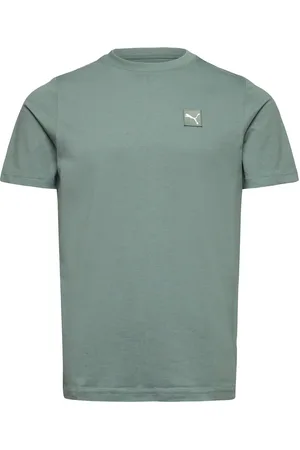 PUMA Ess Elevated Tee Sport Men Sports Clothes Sport Tops Sport T-shirts Green