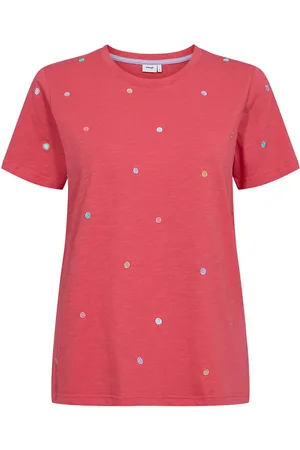 Numph Nusumi T-Shirt - Gots Tops T-shirts & Tops Short-sleeved Pink