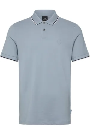 Armani Exchange Polo Shirt Tops Polos Short-sleeved Blue