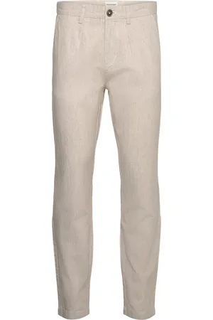 Bruun & Stengade Bs Ikaros Slim Fit Chinos Bottoms Trousers Chinos Beige