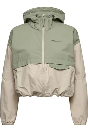 Columbia Spire Valley Cropped Windbreaker Sport Sport Clothing Sport Outerwear Sport Jackets Sport Anoraks Beige