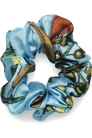 STINE GOYA 2067 Flat Textured Poly, Scrunchie Designers Hair Accessories Scrunchies Blue