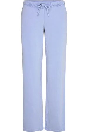 Monki Soft Terry Pyjama Bottoms Pyjamahousut Olohousut Blue