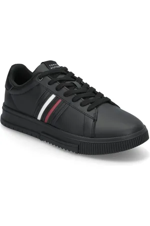 Tommy Hilfiger Modern Cupsole Stripes Lth Matalavartiset Sneakerit Tennarit Black