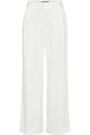 French Connection Harrie Suiting Trouser Bottoms Trousers Suitpants White
