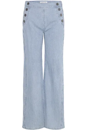 Sofie Schnoor Lyonsw Trousers Bottoms Trousers Straight Leg Blue