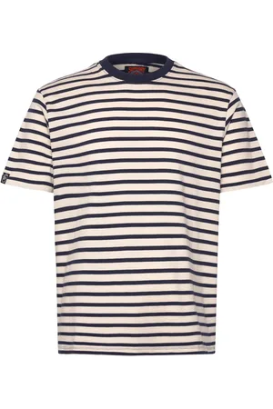 Superdry Merchant Stripe Tee Tops T-shirts Short-sleeved White