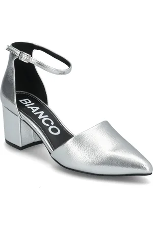Bianco Biadevived Pump Metallic Pu Korolliset Sandaalit Silver