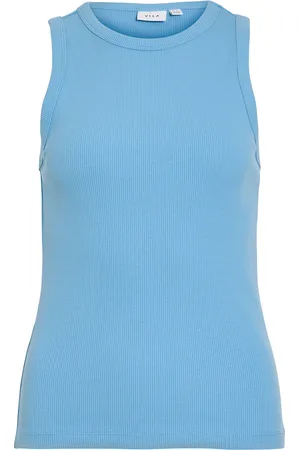 VILA Visola S/L Tank Top - Noos Tops T-shirts & Tops Sleeveless Blue
