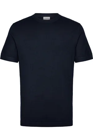 Lindbergh Eco Vero S/S O-Neck Tee Tops T-shirts Short-sleeved Navy