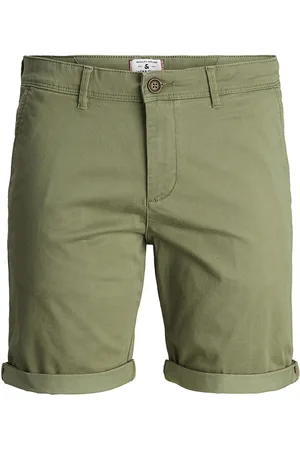 JACK & JONES Jpstbowie Shorts Solid Srt Sn Bottoms Shorts Chinos Shorts Green Jack & J S