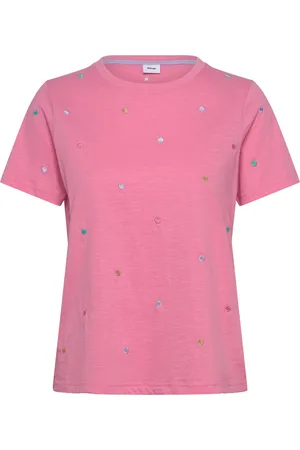 Numph Nusumi T-Shirt - Gots Tops T-shirts & Tops Short-sleeved Pink