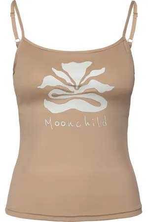 MOONCHILD YOGA WEAR Moonflower Cami Sport Sport Clothing Sports Tops & T-shirts Sport Tank Tops Beige