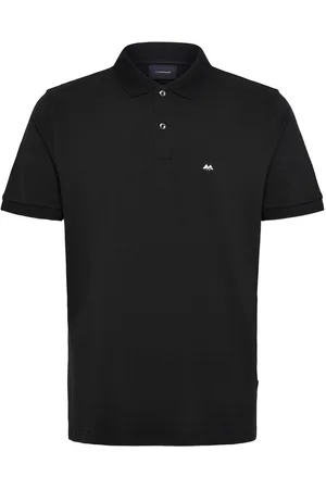 Lindbergh Polo S/S Tops Polos Short-sleeved Black