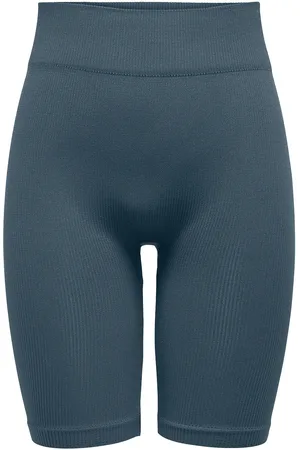 ONLY Onpjaia Life Hw Seam Long Shorts Noos Sport Shorts Cycling Shorts Blue