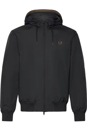 Fred Perry The Hooded Brentham Jkt Ohut Takki Black