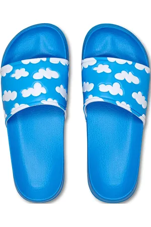 Happy Socks Cloudy Slider Shoes Summer Shoes Sandals Pool Sliders Blue