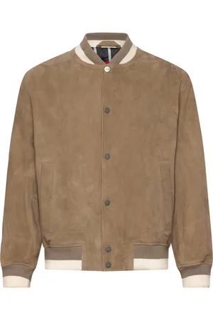 HUGO BOSS Ledam Designers Jackets Bomber Jackets Brown