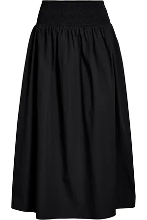 VILA Vimia Hw Maxi Skirt/Ka Skirts Maxi Skirts Black