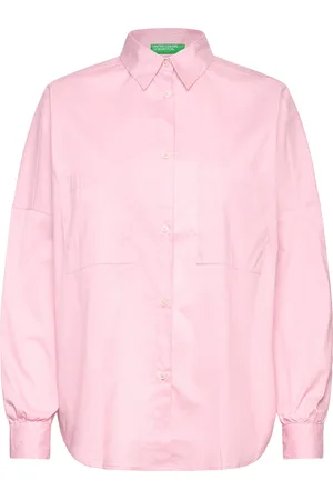 Benetton Shirt Tops Shirts Long-sleeved Pink
