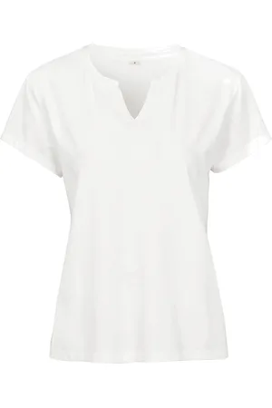 Newhouse Leah T-Shirt Tops T-shirts & Tops Short-sleeved White