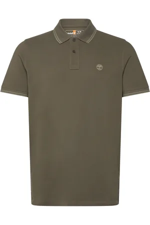Timberland Tipped Pique Short Sleeve Polo Designers Polos Short-sleeved Green