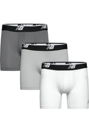 New Balance Mens Mesh 5 Inch Boxer Brief No Fly 3 Pack Bokserit Grey