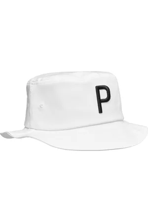 PUMA Bucket P Hat Accessories Headwear Bucket Hats White
