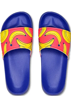 Happy Socks Banana Slider Shoes Summer Shoes Sandals Pool Sliders Blue