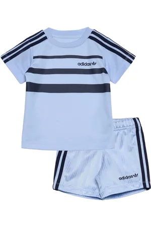 adidas Short Tee Set Sport Sets With Short-sleeved T-shirt Blue