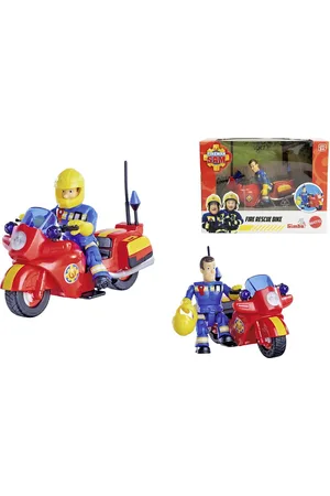 Brandmand Sam Brandman Sam Brandkårsmotorcykel Med Figur Toys Playsets & Action Figures Movies & Fairy Tale Characters Multi/patterned