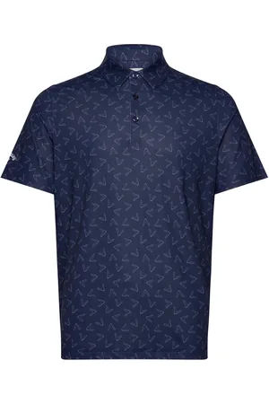 Callaway All-Over Large Chev Printed Polo Sport Sport Clothing Sport Tops Sport Polos Sport Short-sleeved Polos Navy