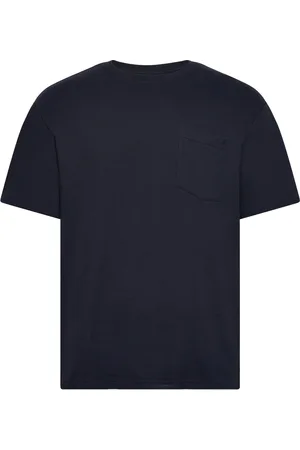 Clean Cut Calton Structured Tee Tops T-shirts Short-sleeved Navy
