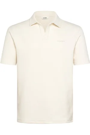 Gabba Lio Waff Tops Polos Short-sleeved Cream