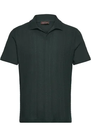 Oscar Jacobson Connor Structured Poloshirt Designers Polos Short-sleeved Green