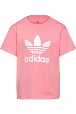 adidas Trefoil Tee Sport T-shirts Short-sleeved Pink