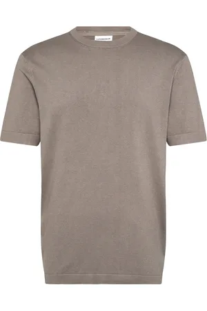 Lindbergh Eco Vero S/S O-Neck Tee Tops T-shirts Short-sleeved Beige