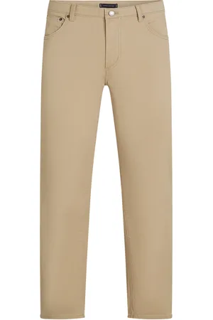 Tommy Hilfiger Denton 5Pkt Cotton Satin Bottoms Trousers Chinos Beige