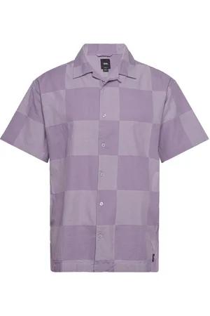 Vans Kessler Checkerboard Ss Woven Sport Sport Clothing Sport Tops Sport Polos Sport Short-sleeved Polos Purple