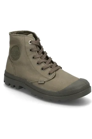 Palladium Mono Chrome Shoes Boots Ankle Boots Laced Boots Khaki Green