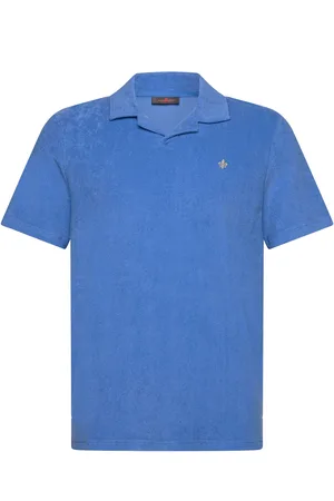Morris Delon Terry Shirt Designers Polos Short-sleeved Blue