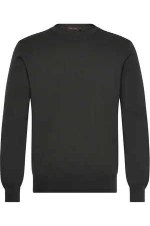 Oscar Jacobson Valter Roundneck Designers Sweat-shirts & Hoodies Sweat-shirts Black